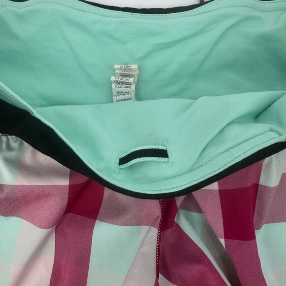 Lululemon Multicolor Run Speed Short 2-Way Stretch Womens Size 6 Check Pattern - Picture 8 of 12